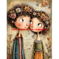 Látkový panel  kolekce DĚTSKÝ DREAMY  SVĚT  606-212