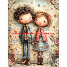 Látkový panel  kolekce DĚTSKÝ DREAMY  SVĚT  606-233