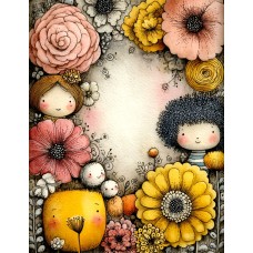 Látkový panel  kolekce DĚTSKÝ DREAMY  SVĚT  606-24