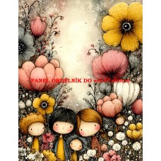 Látkový panel  kolekce DĚTSKÝ DREAMY  SVĚT  606-25