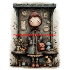 Látkový panel  kolekce DĚTSKÝ DREAMY  SVĚT  606-266