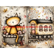 Látkový panel  kolekce DĚTSKÝ DREAMY  SVĚT  606-284