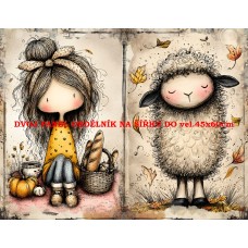 Látkový panel  kolekce DĚTSKÝ DREAMY  SVĚT  606-285