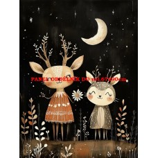 Látkový panel  kolekce DĚTSKÝ DREAMY  SVĚT  606-326