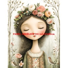 Látkový panel  kolekce DĚTSKÝ DREAMY  SVĚT  606-362