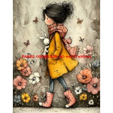 Látkový panel  kolekce DĚTSKÝ DREAMY  SVĚT  606-4