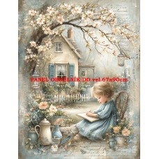 Látkový panel  kolekce DĚTSKÝ DREAMY  SVĚT  606-417