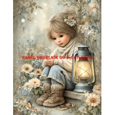 Látkový panel  kolekce DĚTSKÝ DREAMY  SVĚT  606-441