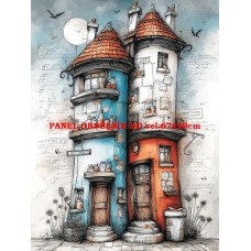 Látkový panel  kolekce DĚTSKÝ DREAMY  SVĚT  606-460