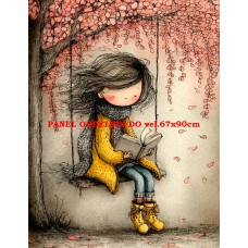 Látkový panel  kolekce DĚTSKÝ DREAMY  SVĚT  606-5