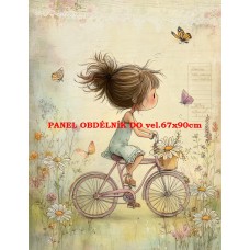 Látkový panel  kolekce DĚTSKÝ DREAMY  SVĚT  606-59