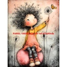 Látkový panel  kolekce DĚTSKÝ DREAMY  SVĚT  606-68