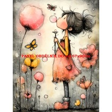 Látkový panel  kolekce DĚTSKÝ DREAMY  SVĚT  606-69