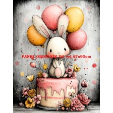 Látkový panel  kolekce DĚTSKÝ DREAMY  SVĚT  606-75