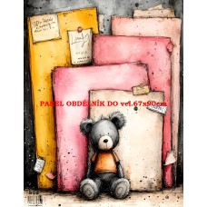 Látkový panel  kolekce DĚTSKÝ DREAMY  SVĚT  606-78