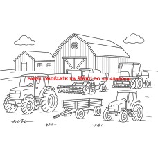 Látkový panel kolekce OMALOVÁNKY 607-108 Látkový panel kolekce OMALOVÁNKY 607-108