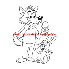 Látkový panel kolekce POHÁDKOVÉ OMALOVÁNKY 607-11 Látkový panel kolekce POHÁDKOVÉ OMALOVÁNKY 607-11