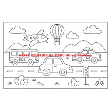 Látkový panel kolekce OMALOVÁNKY 607-112 Látkový panel kolekce OMALOVÁNKY 607-112