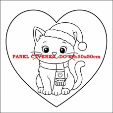 Látkový panel kolekce VÁNOČNÍ OMALOVÁNKY 607-136