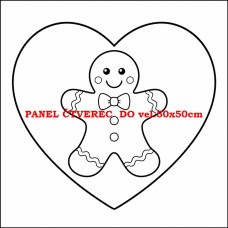 Látkový panel kolekce VÁNOČNÍ OMALOVÁNKY 607-143