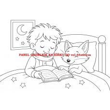 Látkový panel kolekce POHÁDKOVÉ OMALOVÁNKY 607-23 Látkový panel kolekce POHÁDKOVÉ OMALOVÁNKY 607-23