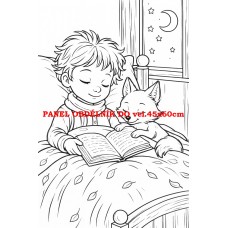 Látkový panel kolekce POHÁDKOVÉ OMALOVÁNKY 607-29 Látkový panel kolekce POHÁDKOVÉ OMALOVÁNKY 607-29