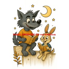 Látkový panel kolekce POHÁDKOVÉ OMALOVÁNKY 607-3 Látkový panel kolekce POHÁDKOVÉ OMALOVÁNKY 607-3