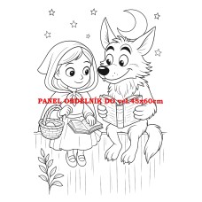 Látkový panel kolekce POHÁDKOVÉ OMALOVÁNKY 607-31 Látkový panel kolekce POHÁDKOVÉ OMALOVÁNKY 607-31