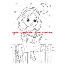 Látkový panel kolekce POHÁDKOVÉ OMALOVÁNKY 607-35 Látkový panel kolekce POHÁDKOVÉ OMALOVÁNKY 607-35