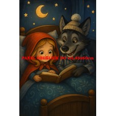 Látkový panel kolekce POHÁDKOVÉ OMALOVÁNKY 607-38 Látkový panel kolekce POHÁDKOVÉ OMALOVÁNKY 607-38