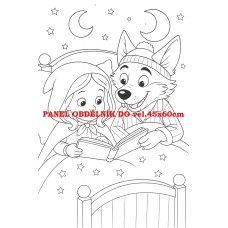 Látkový panel kolekce POHÁDKOVÉ OMALOVÁNKY 607-39 Látkový panel kolekce POHÁDKOVÉ OMALOVÁNKY 607-39