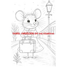 Látkový panel kolekce POHÁDKOVÉ OMALOVÁNKY 607-46 Látkový panel kolekce POHÁDKOVÉ OMALOVÁNKY 607-46