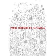 Látkový panel kolekce POHÁDKOVÉ OMALOVÁNKY 607-48 Látkový panel kolekce POHÁDKOVÉ OMALOVÁNKY 607-48