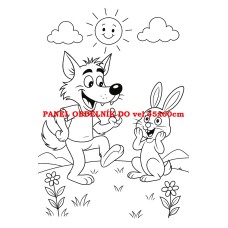 Látkový panel kolekce POHÁDKOVÉ OMALOVÁNKY 607-50 Látkový panel kolekce POHÁDKOVÉ OMALOVÁNKY 607-50