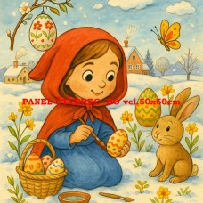 Látkový panel kolekce POHÁDKOVÉ OMALOVÁNKY 607-55 Látkový panel kolekce POHÁDKOVÉ OMALOVÁNKY 607-55