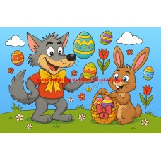 Látkový panel kolekce POHÁDKOVÉ OMALOVÁNKY 607-62 Látkový panel kolekce POHÁDKOVÉ OMALOVÁNKY 607-62