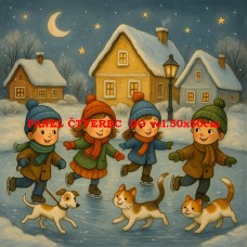 Látkový panel kolekce POHÁDKOVÉ OMALOVÁNKY 607-63 Látkový panel kolekce POHÁDKOVÉ OMALOVÁNKY 607-63