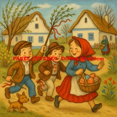 Látkový panel kolekce POHÁDKOVÉ OMALOVÁNKY 607-65 Látkový panel kolekce POHÁDKOVÉ OMALOVÁNKY 607-65