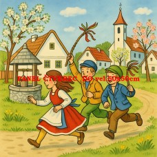 Látkový panel kolekce POHÁDKOVÉ OMALOVÁNKY 607-69 Látkový panel kolekce POHÁDKOVÉ OMALOVÁNKY 607-69