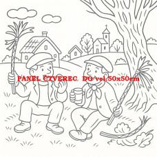 Látkový panel kolekce POHÁDKOVÉ OMALOVÁNKY 607-80 Látkový panel kolekce POHÁDKOVÉ OMALOVÁNKY 607-80