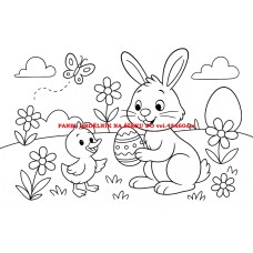 Látkový panel kolekce OMALOVÁNKY 607-82 Látkový panel kolekce OMALOVÁNKY 607-82