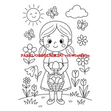 Látkový panel kolekce OMALOVÁNKY 607-83 Látkový panel kolekce OMALOVÁNKY 607-83