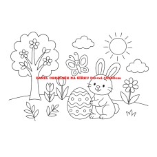 Látkový panel kolekce OMALOVÁNKY 607-86 Látkový panel kolekce OMALOVÁNKY 607-86