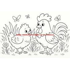 Látkový panel kolekce OMALOVÁNKY 607-89 Látkový panel kolekce OMALOVÁNKY 607-89