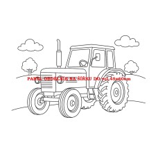 Látkový panel kolekce OMALOVÁNKY 607-98 Látkový panel kolekce OMALOVÁNKY 607-98