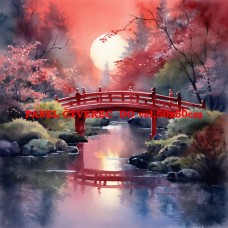 Látkový panel - kolekce JAPONSKÁ ZAHRADA 610-13 Látkový panel - kolekce JAPONSKÁ ZAHRADA 610-13