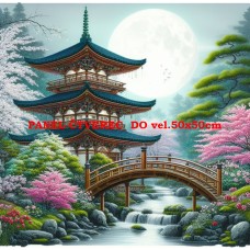 Látkový panel - kolekce JAPONSKÁ ZAHRADA 610-16 Látkový panel - kolekce JAPONSKÁ ZAHRADA 610-16