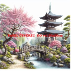 Látkový panel - kolekce JAPONSKÁ ZAHRADA 610-21 Látkový panel - kolekce JAPONSKÁ ZAHRADA 610-21