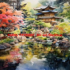 Látkový panel - kolekce JAPONSKÁ ZAHRADA 610-23 Látkový panel - kolekce JAPONSKÁ ZAHRADA 610-23