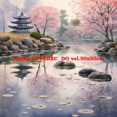 Látkový panel - kolekce JAPONSKÁ ZAHRADA 610-37
